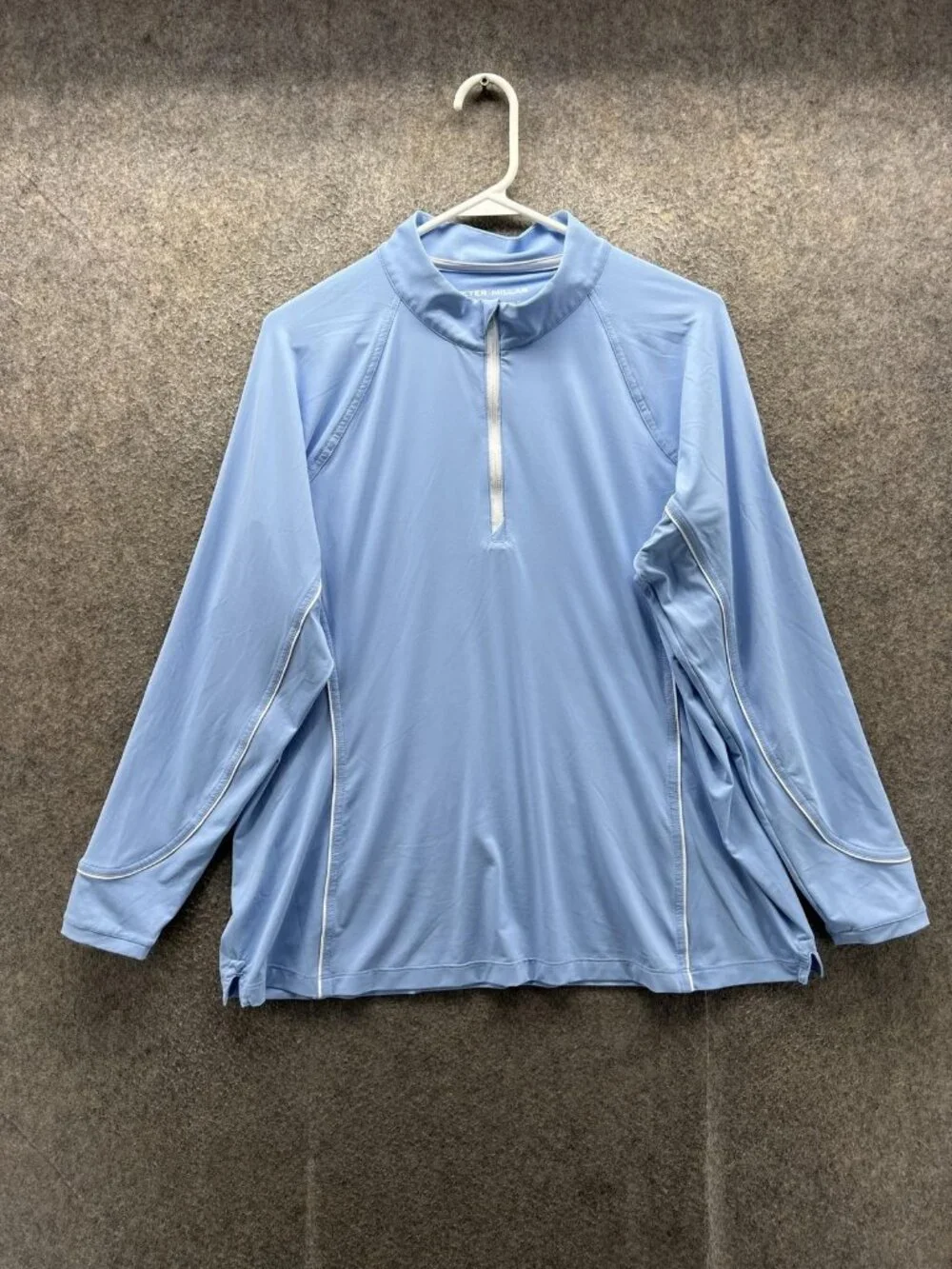 Peter Millar Pullover Womens XL Blue 1/4 Zip Golf Sun Comfort Base UPF 50+ Top